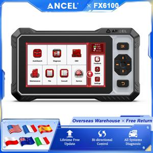 ANCEL FX6100 OBD2 자동차 진단 도구 모든 시스템 코드 리더 15가지 리셋 기능 자동차 스캐너 WiFi OBD2 스캐너 평생 무료 업데이트