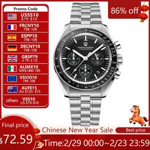 파가니 디자인 2026 신제품 남성용 시계 최고급 럭셔리 쿼츠 시계 자동 날짜 표시 스피드 크로노그래프 AR 사파이어 미러 손목시계