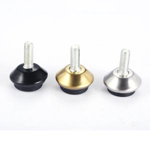 4pcs 조정 가능한 금속 가구 레벨러 다 방향 피트 다리 M6 * 15mm 스레드 나사 블랙/실버/골드 테이블 의자 소파 가슴