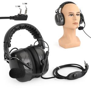 Artudatech 소음 차단 오버헤드 헤드셋 Kenwood TK3107 TK3200 TK2160 BaoFeng BF-888S 워키 토키 액세서리