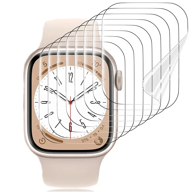애플 워치 11 10 9 8 7 6 SE 3 5 4 46MM 42 45 41 44MM용 소프트 하이드로겔 스크린 보호 필름 (유리 아님) iWatch Ultra 3 49MM용
