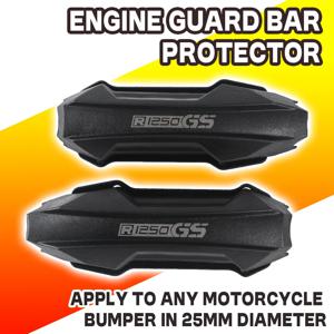 범용 충돌 바 범퍼 엔진 가드 보호, R1200GS LC R1250GS ADV F800GS F850GS NC750X MT-09 V-Strom 오토바이, 25mm