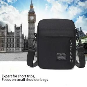 1PC 남자 Satchel 패션 옥스포드 헝겊 어깨 가방 남자 캐주얼 대각선 크로스 오버 패션 핸드 기계 작은 사각형 가방