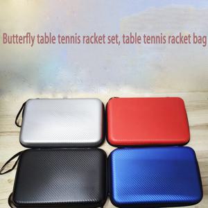 탁구 라켓 가방 EVA 사각형 모양의 탁구 상자 케이스 방수 전문 휴대용 스포츠 라켓 가방