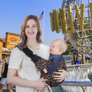 아기 외출 안전 캐리어 간단한 표범 무늬 휴대용 앞 포옹 유형 뒤 아기 아기 유물 허리 의자