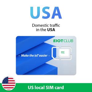 EIOTCLUB USA 선불 SIM 카드, AT&T 및 T-Mobile 지원, 고속 데이터 SIM, 휴대폰 보안 카메라 라우터 WiFi 핫스팟용