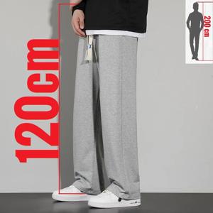큰 키가 큰 남자 스웨트 팬츠 Drawstring 여분의 긴 길이 스웨트 팬츠 스트레치 겨울 양털 스포츠 조깅 바지 남성 200Cm 190cm 120cm