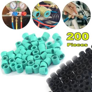 10/200pcs 에어컨 충전 호스 밸브 가스켓 자동차 매니 폴드 수리 씰링 키트 교체 고무 가스켓 패드 씰 링