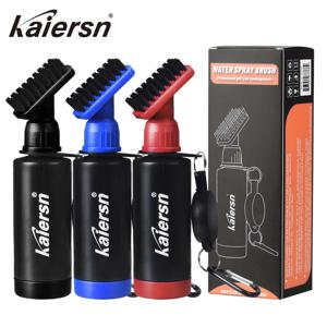 Kaiersn 골프 클럽 브러시 클리너는 나일론 강모로 쉽게 청소할 수 있도록 4Oz 물 헤비 듀티 개폐식 클립 짜기 병을 보유하고 있습니다.