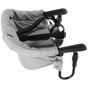 휴대용 아기 식탁의자 접이식 유아용 식탁의자 클립형 시트 회색 플라스틱 고리 유아용 식사 의자 여행용 유아 식사 의자