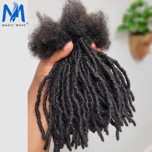 100% 인모 드레드락 붙임머리 (크로셰 브레이드용) 0.6cm 너비 수제 붙임머리 남녀공용