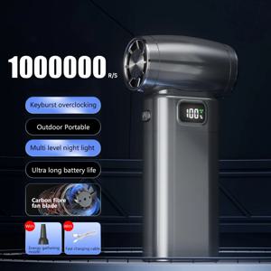 Xiaomi 1000000RPM 터보 제트 팬 강력한 공기 송풍기 브러시리스 모터 충전식 휴대용 핸드 헬드 송풍기 PC 도구 폭력 팬