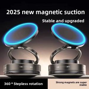 차량용 자석 핸드폰 거치대, 360도 회전 °   회전 가능, 접이식 및 조절 가능한 자석 차량용 거치대, 아이폰 및 기타 휴대폰과 호환 가능