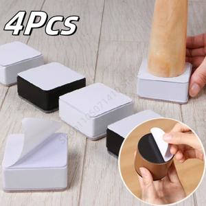 4Pcs 중금속 가구 피트 다리 패드 탄소강 높이 조절 발 패드 내마모성 미끄럼 방지 라이저 바닥 보호 매트