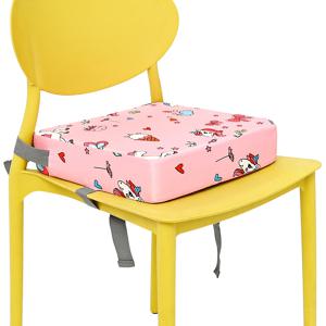 어린이 부스터 시트 아기 의자 쿠션 유아 식사용 높이 조절 깔창 탈부착 가능 안전 증가 패드