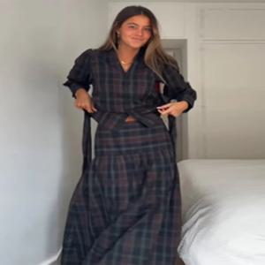 여성용 브이넥 태슬 가디건 시크 패치워크 프린트 긴 소매 루즈 아우터웨어 패션 가을 일상 출퇴근 스트리트 가디건