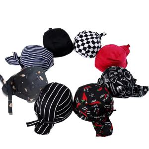 조리용 모자 2개 조절 가능한 셰프 모자 서양식 케이터링 요리사 주방 작업 모자 해적 모자 베이커리 BBQ 작업 모자 레스토랑 요리 모자