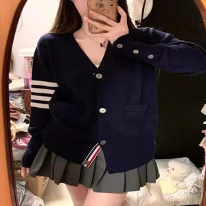 루즈핏 니트 오픈 가디건 여성용 초가을 신상 한국 스타일 슬리밍 빈티지 스웨터 자켓 탑 칼리지 스타일