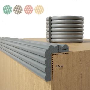 2m 책상 가장자리 보호대 아기 안전 부드러운 벽 모서리 보호대 두꺼운 자체 접착 충돌 방지 쿠션