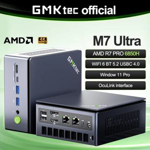 GMKtec M7 울트라 미니 PC AMD Ryzen7 PRO 6850H 누크박스 AMD 라데온 ™   680M 윈도우 11 프로 WIFI 6 BT 5.2 USBC 4.0