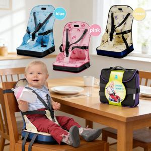 접이식 유아 여행용 부스터 시트 휴대용 아기 식사용 의자 어린이용 하이체어 쿠션 의자 가방 이동 중 식사 시간 가정용