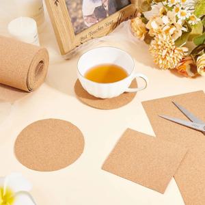 두꺼운 코르크 롤 – 벽 및 가구 장식용 고강도 코르크 보드 매트, 다양한 크기로 제공