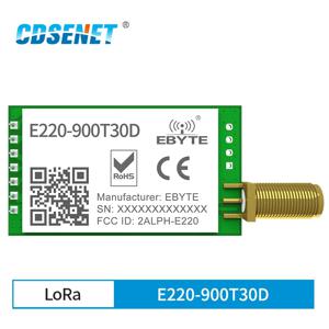 LLCC68 새로운 LoRa 868 915 MHz 무선 모듈 30dBm 장거리 10km RSSI CDSENET E220-900T30D SMA-K UART