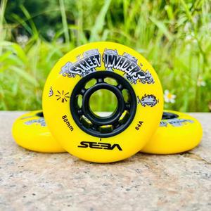 【72 76 80mm】【4 개/몫】SEBA 84A Street Invaders 스케이트 휠 Patines 타이어 HV 용 롤러 FSK 인라인 스케이트 휠