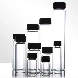 화학 실험을 위한 실험실 2ml ~ 60ml 투명 저 붕규산염 약용 유리 스크류 탑 시약 샘플 병