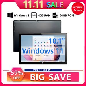 AR40 4GB 램 64GB 롬 10.1인치 인텔 아톰 N3350 64비트 윈도우 11 태블릿 5000mAh 타입-C 1개 USB 3.0 HD-MI 포트 1920 x 1200 IPS