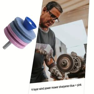 1개 범용 칼날 연마기 - 잔디 깎기 칼날, 정원 도구 등을 위한 가장 빠른 회전식 드릴 커터 - 주름 없음, 쉬운 사용