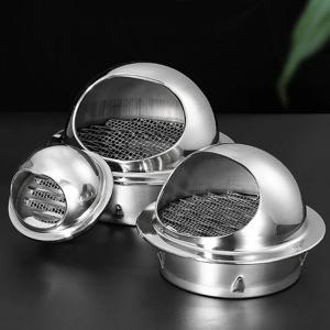 1pc 스테인레스 스틸 벽 천장 통풍구 덕트 환기 배기 그릴 커버 콘센트 난방 냉각 및 벤트 커버 방수