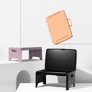 휴대용 노트북 책상 접이식 작업 테이블 노트북 컴퓨터 홀더 자동차 거실 소파 침대 독서 도구 TV 연극 숙제