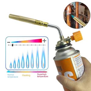 1개 휴대용 야외 캠핑 BBQ 열풍기 부탄 버너 용접 가스 토치 화염총 납땜용