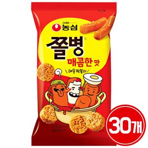 농심 쫄병스낵 매콤한맛 82g 30개