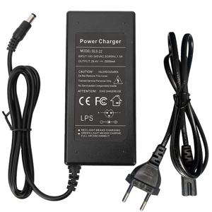 전기 스쿠터 충전기 어댑터 교체용 배터리 충전기, 5.5 인치 전기 스쿠터 액세서리, EU 플러그, 29.4V, 2000mA