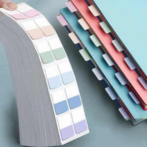 240개 다색 스티커 쓰기 가능 탈착식 색인 탭 마커 북마크 노트