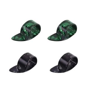 4PCS 오른손 엄지 손가락 기타는 손톱의 오른쪽 세트를 선택합니다. Fingerstyle 통증 예방 손가락 집게 손가락