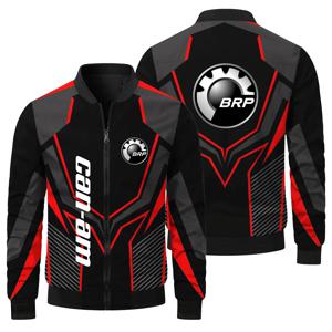 2025 새로운 BRP 레이싱 자켓 익스트림 스포츠 BRP Can Am 인쇄 된 남성 자켓 야외 스포츠 오토바이 자켓 의류
