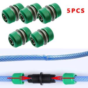 5개 호스 커넥터 퀵 연결 키트 커넥터 수리 관개 액세서리 수도관 연장 커넥터 정원 드립 관개