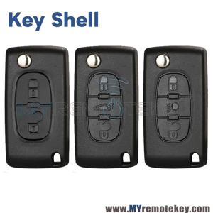 REMTEKEY 리모트 키 쉘 2/3/4B 푸조 207 307 308 407 607 807 시트로엥 C2 C3 C4 C5 C6 용