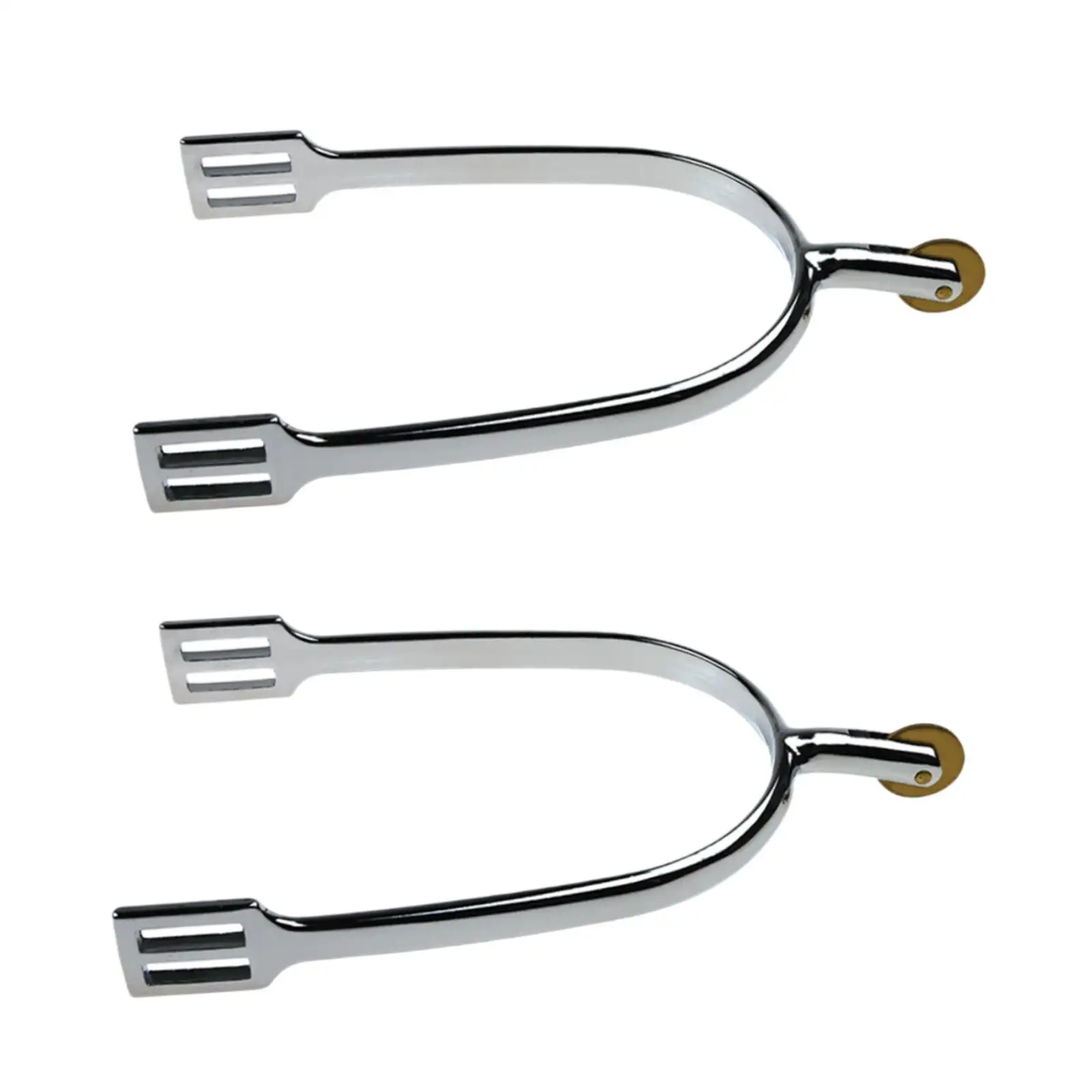 2개 세트 말 스퍼스 승마 부츠 장식 장비 아연 합금