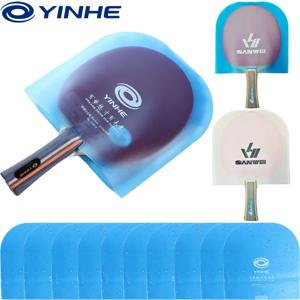 YINHE/SANWEI 탁구 라켓 보호 커버 방수 패들 필름 보호기 산화 방지 보호 가방 고무 커버