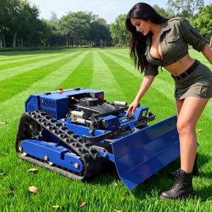 맞춤형 2026 혁신 제품 공장 직판, 간편 조작 가능한 제설기 포함 원격 조종 크롤러형 잔디깎이