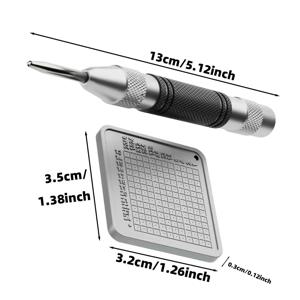 암호화폐 비트코인 비밀번호 저장에 적합한 티타늄 비밀번호 책 세트(티타늄 비밀번호 책/도구 펜)