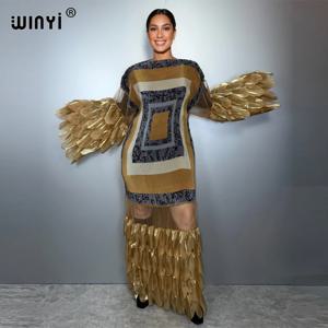 위니 플리츠 엘라스틱 루즈 드레스 비치 커버업 카프탄 아바야 두바이 럭셔리 파티 드레스 패션 이브닝 드레스 아바야 무슬림 여성 의류