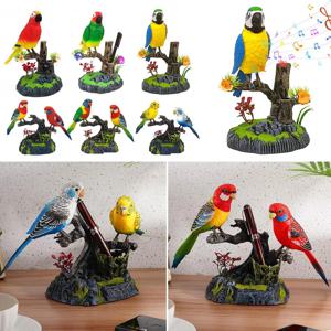 전기 배터리 장난감 새, 유도 음성 시뮬레이션, 앵무새, 어린이 움직이는 장난감, 말하는 제어 애완동물, 음성 활성화