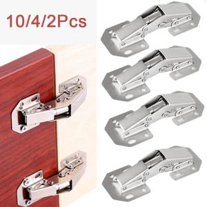 10/4/2개입 90도 캐비닛 경첩 무타공 유압 버퍼 힌지 주방 캐비닛 찬장 힌지 가구 하드웨어