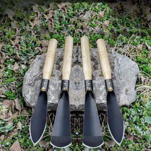 다기능 정원 삽 꽃 심기 잡초 제거 흙 풀기용 견고한 철제 괭이 야생 채소 수확용