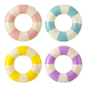 1개입 인스타일 마카롱 풍선형 수영링 성인 어린이용 두꺼운 풀 플로트 여름 풀 파티 물놀이 장난감